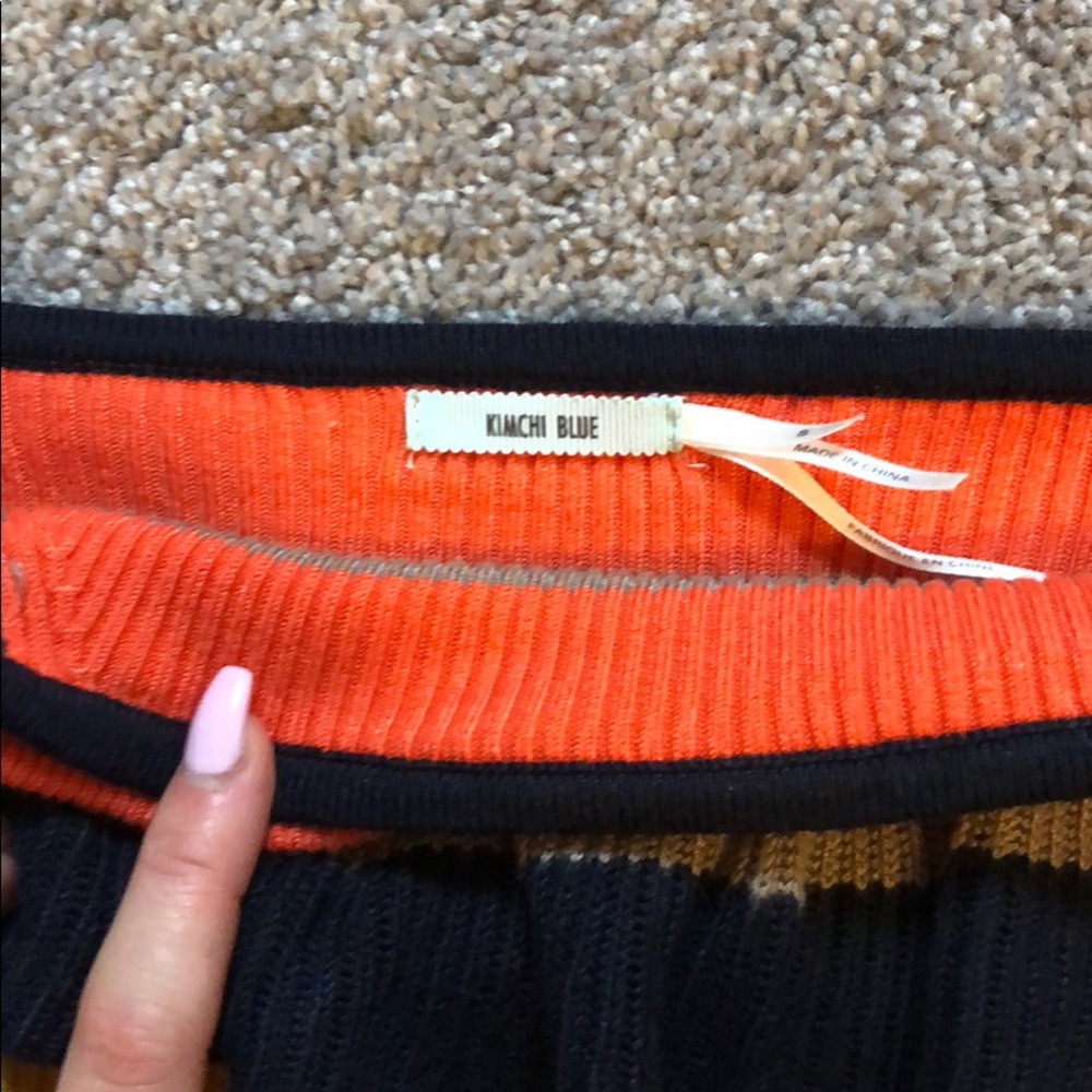 URBAN OUTFITTERS RIBBED KIMCHI BLUE CROP TOP - Picture 3 of 8